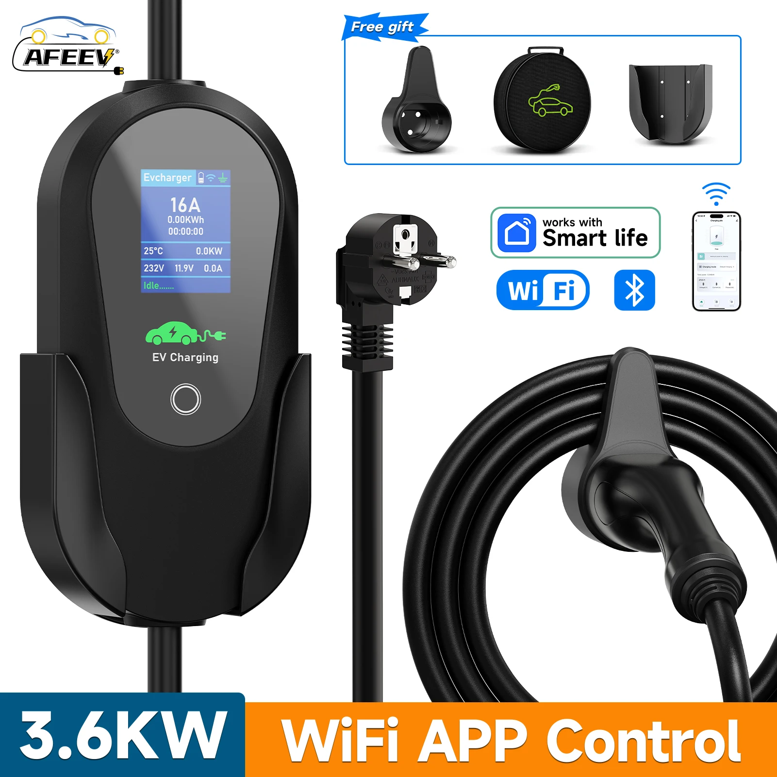 Home Ev Charger - AFEEV نوع 2 شاحن سيارات كهربائية