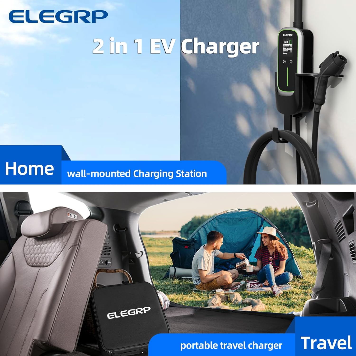 شاحن سيارات كهربائية محمول من  - مراجعة Portable Ev Charger وسعره