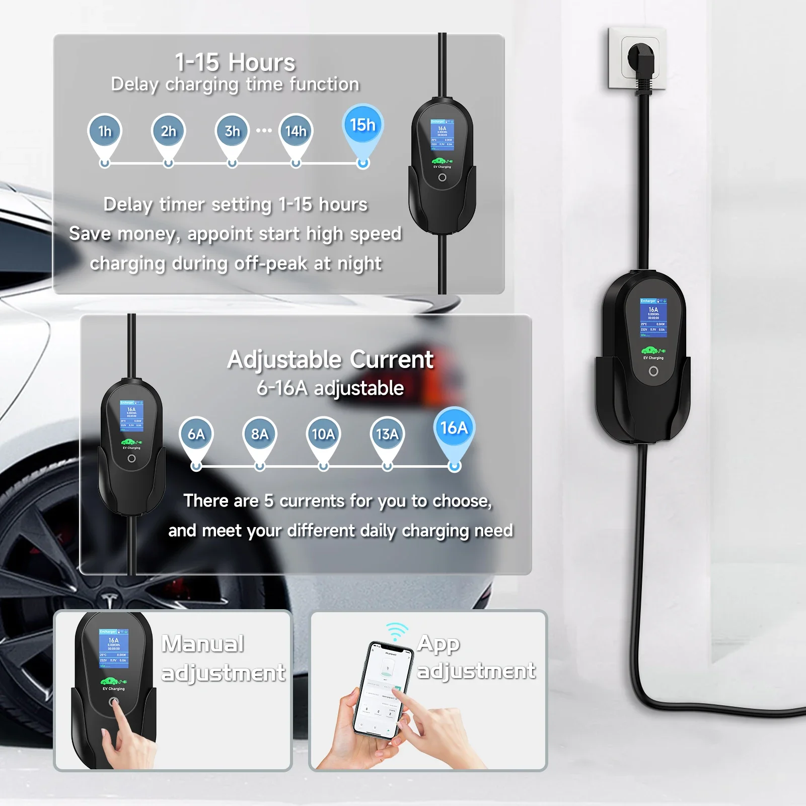AFEEV نوع 2 شاحن سيارات كهربائ - مراجعة Home Ev Charger وسعره