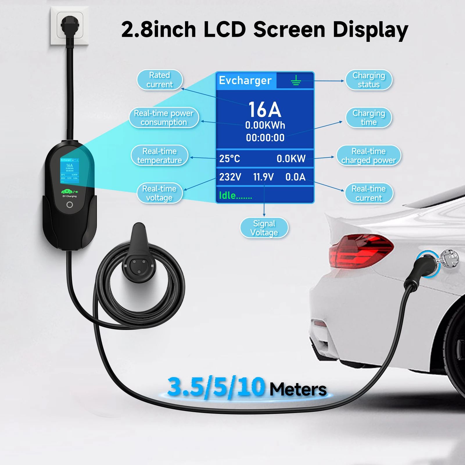 AFEEV نوع 2 شاحن سيارات كهربائ - مراجعة Home Ev Charger وسعره