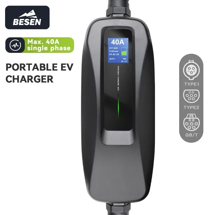 شاحن BESEN المحمول للسيارات ال - مراجعة Portable Ev Charger وسعره