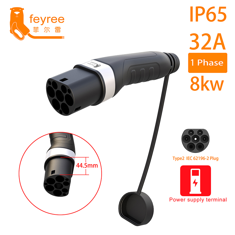 Feyree Type2 ذكر التوصيل شاحن  - مراجعة Ev Charger Adapter وسعره