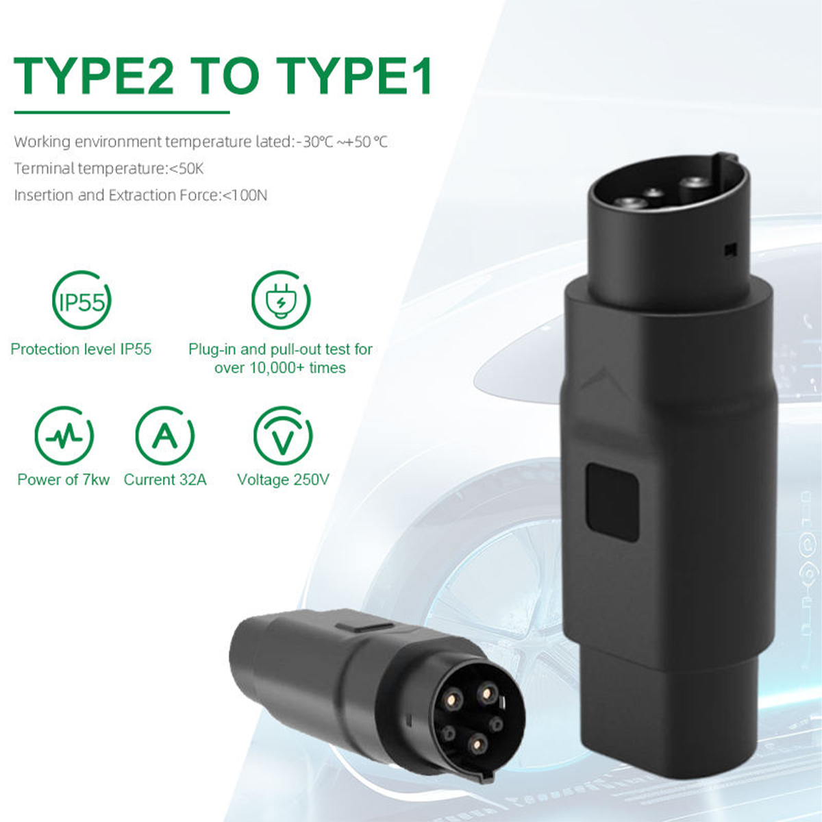 محول شاحن EV من النوع 2 إلى ال - مراجعة Ev Charger Adapter وسعره