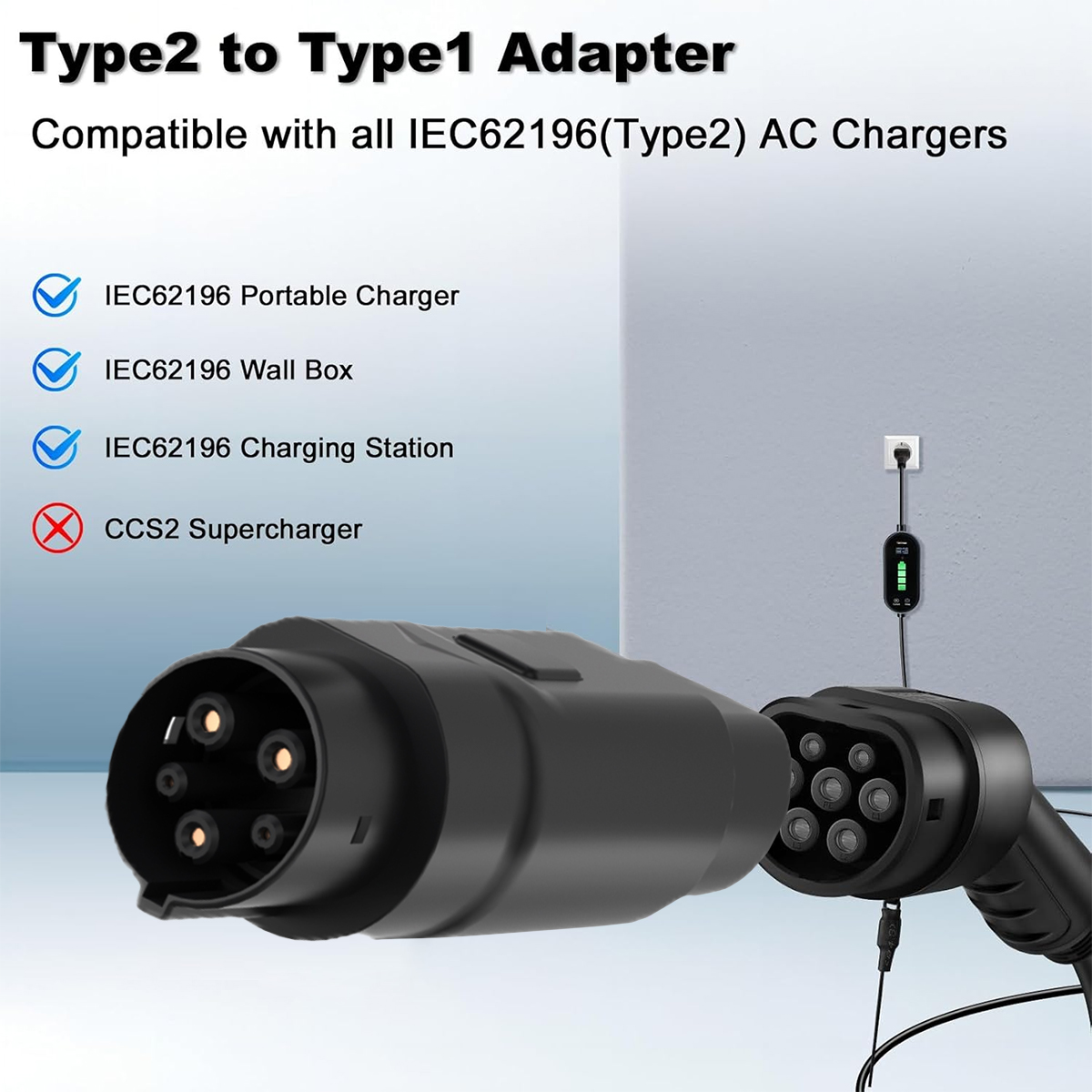 محول شاحن EV من النوع 2 إلى ال - مراجعة Ev Charger Adapter وسعره