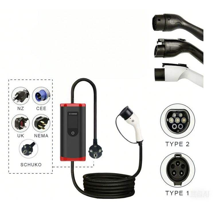 شاحن سيارات كهربائية محمول 7 ك - مراجعة Portable Ev Charger وسعره