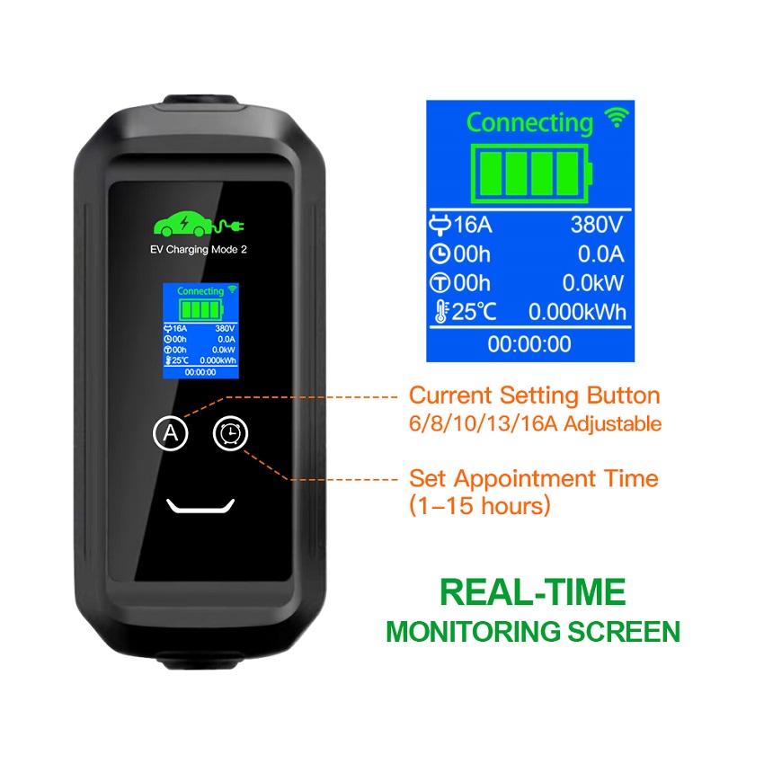 شاحن سيارات كهربائية محمول مخص - مراجعة Portable Ev Charger وسعره