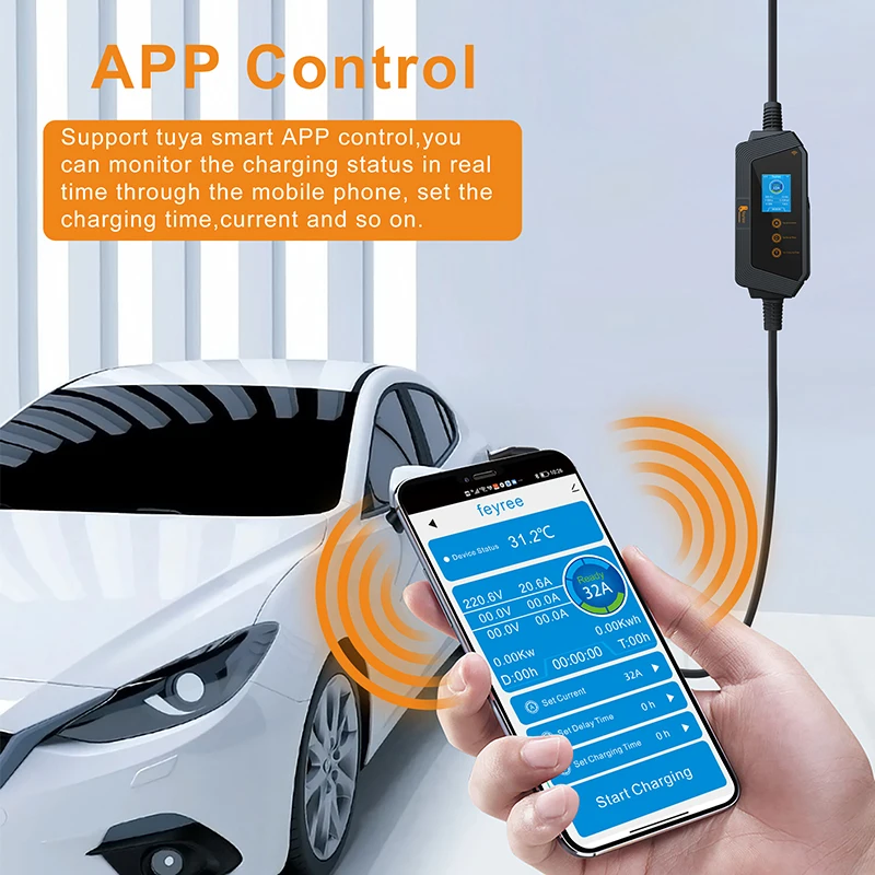 شاحن سيارات كهربائية محمول من  - مراجعة Wallbox Ev وسعره