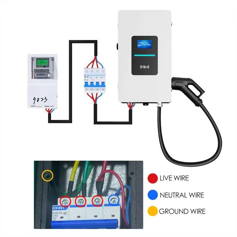 شاحن سيارات كهربائية سريع RSCH - مراجعة Wallbox Ev وسعره