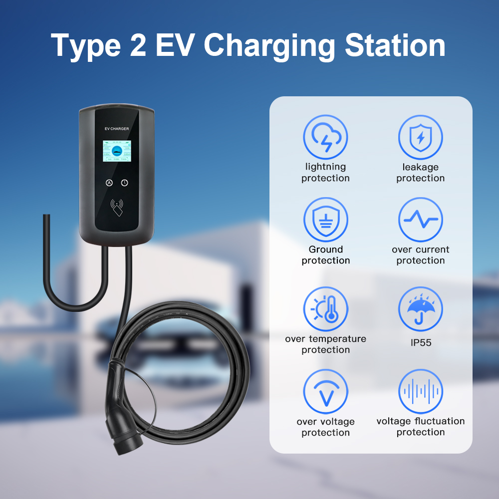 Kolanky 32A 7.2/22KW EV محطة ش - مراجعة Wallbox Ev وسعره