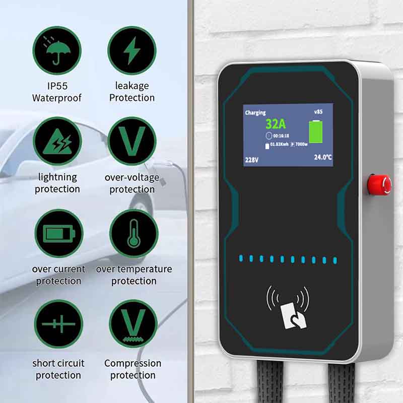 شاحن سيارات كهربائية WUFEN EVS - مراجعة Ev Charging Pile وسعره